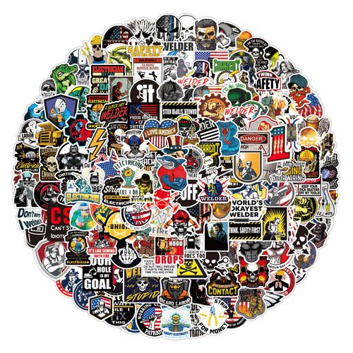 Autocollants Pack 200 Pièces Vinyle Graffiti Stickers Pour Ordinateur Portable Voiture Planche
