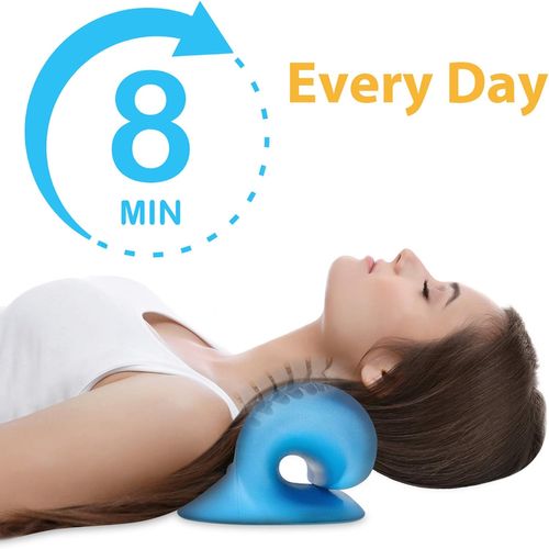 Coussin De Massage Cervical En Forme De C, Coussin Anti-douleur Cervical, Appareil De Traction