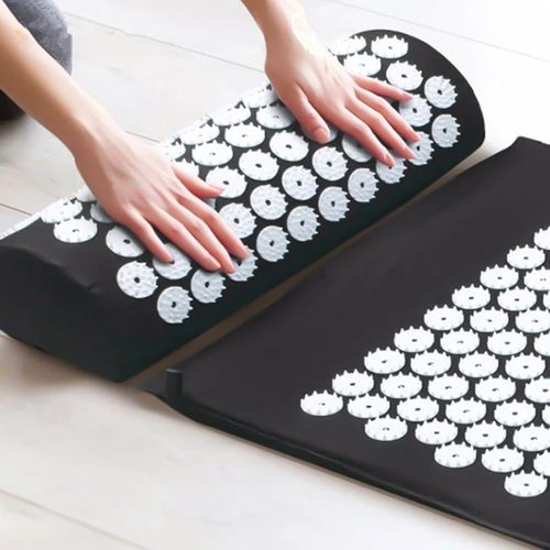 Set D'acupression (bleu), Tapis D'acupuncture Et Oreiller, Tapis De Massage Pour La Maison