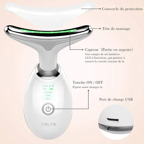 Appareil Anti Rides Visage, Appareil De Beauté,145－115－60mm. Soins De La Peau Dispositif