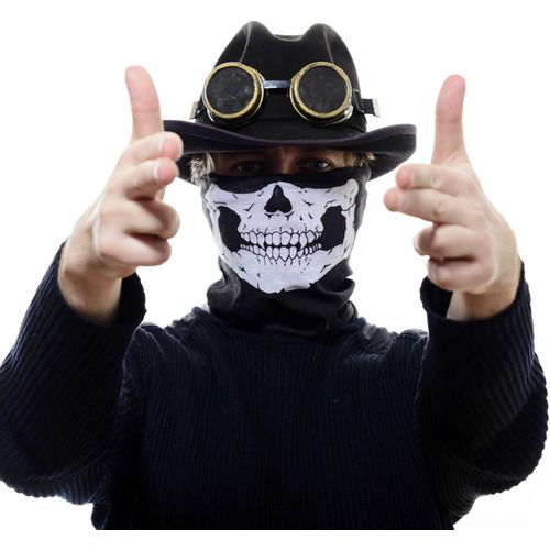 2x Masque tête de mort I Masque tête de mort I Bandana moto I Protection UV I Conduite