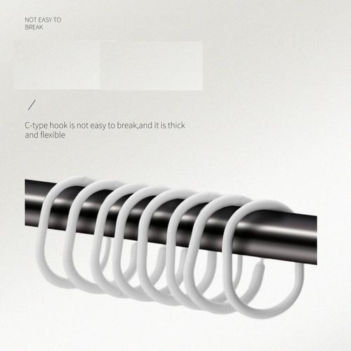 Beige Simple Silver Marbled Shower Curtain - 180*180cm,, Rideau De Douche En Polyester Lavable