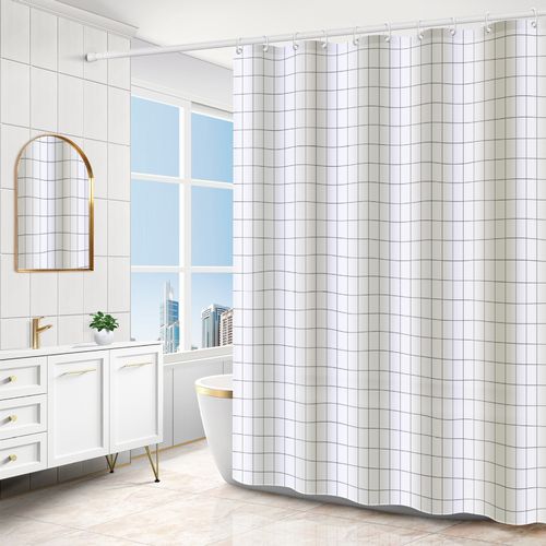 Rideau De Douche Séchage Rapide180 X 200cm, Rideau De Douche Tissu Polyester Imperméable Lavable