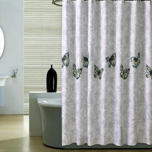 Rideau De Douche 150 X 200 Cm Anti-moisissure Résistant Imperméable Épaissir Tissu Polyester Sall