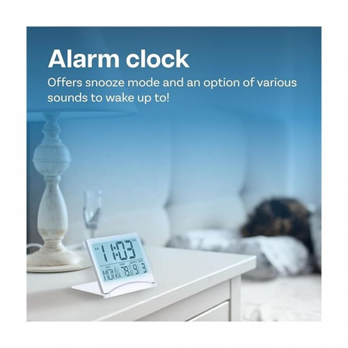 Réveil Numérique Pliable, Horloge Numérique LCD Avec Rétroéclairage – Horloge De Bureau