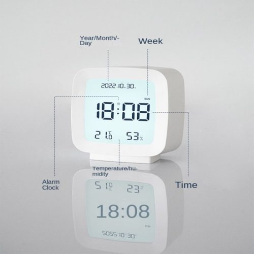 Réveil Jaune Pour Enfants, Horloge Électronique Intelligente à Piles, Dessin Animé Mignon