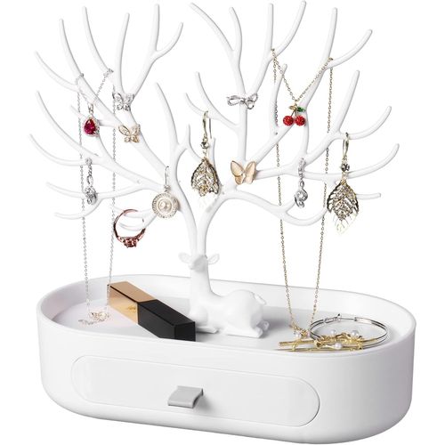 Arbre Présentoir à Bijoux - Blanc
