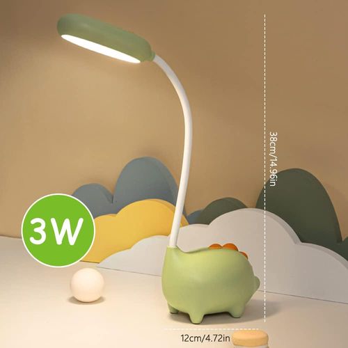 Lampe De Bureau LED Dinosaure Rechargeable USB Tactile 3 Modes