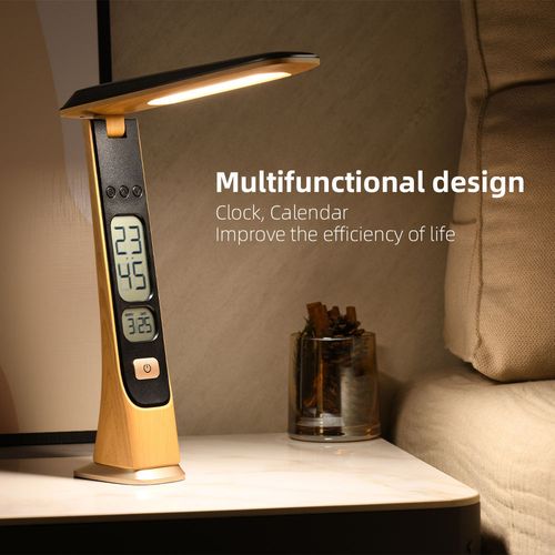 Lampe De Bureau LED Rechargeable, Lampe De Bureau Tactile à Intensité Variable