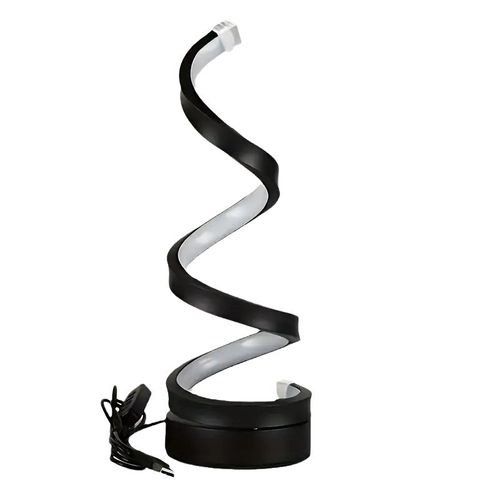 Lampe De Bureau LED Spirale à Intensité Variable, Blanc Chaud, Protection Des Yeux