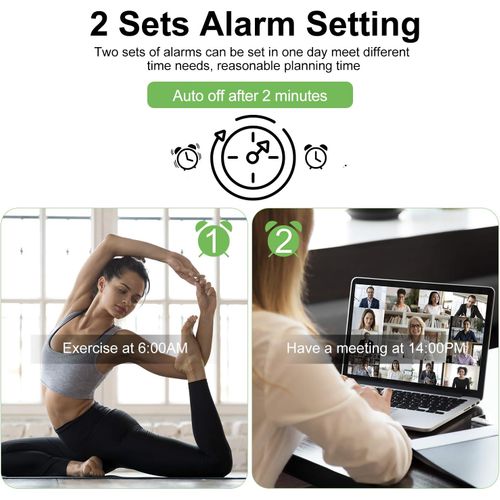 Digital Alarm Clock, Wall Clock Morning Alarm Clock LED USB Clock