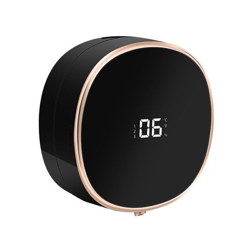Distributeur Automatique De Savon Mousse Mural Noir 300 Ml Rechargeable