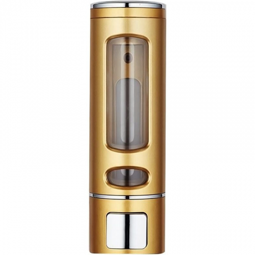 Distributeur de gel douche mural doré 400 ml, accessoires de salle de bain et de toilette