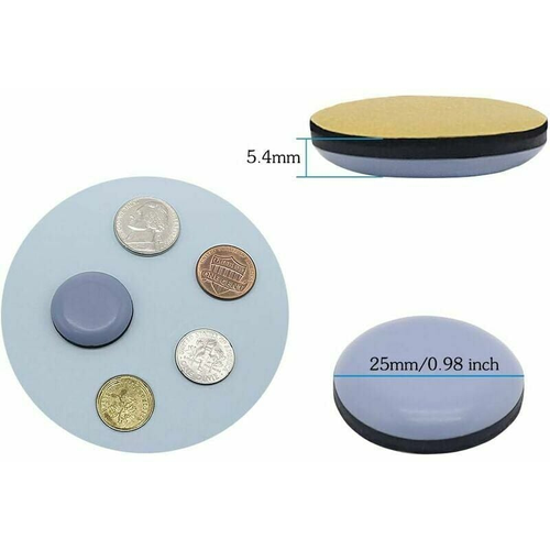 Lot De 20 Patins Ptfe Autocollants Pour Faciliter Le Déplacement Des Meubles