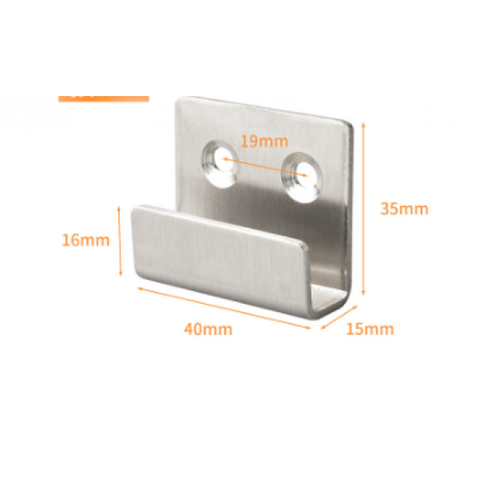 8 Pièces Crochet Mural, Inoxydable Fixation Miroir Mural Charge 50 Kg Pour Bain Cuisine Crochet