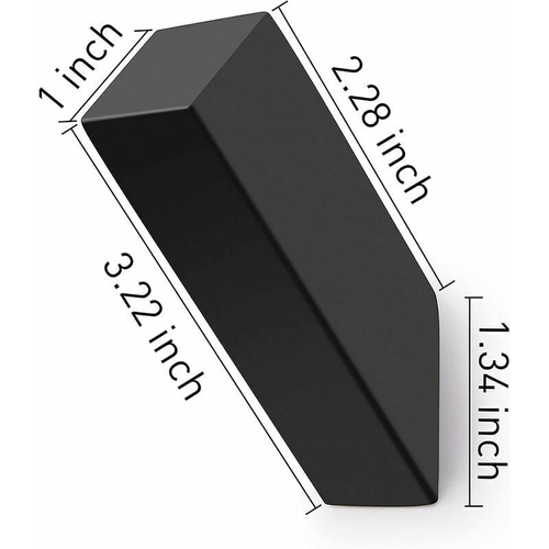 Paquet De 4 Crochets Muraux Noir Mat, Crochets Robustes En Acier Inoxydable Sus 304