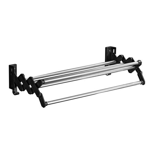 Porte-serviettes Rétractable De 50 Cm, Porte-serviettes De Salle De Bain Mural Aucun Percage