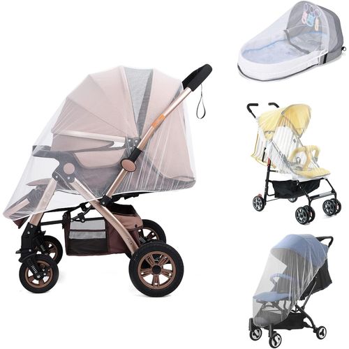 Moustiquaire Poussette,moustiquaire bébé,auto-siège, Lit Parapluie, Protection Anti-insectes