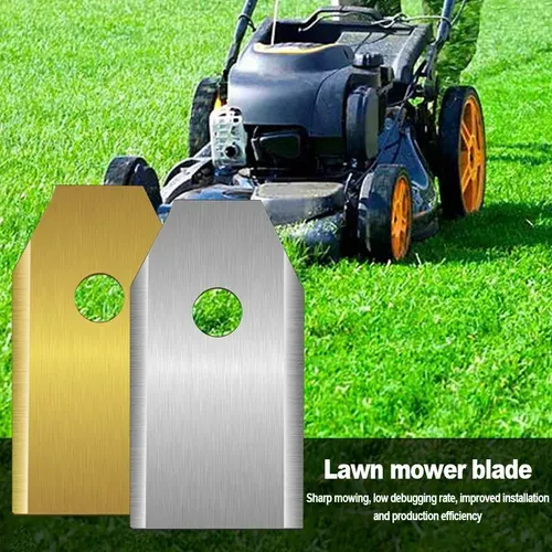 （35 * 18 * 0,45 Mm，doré), Lame De Tondeuse à Gazon Robot 1 Pièce, Lame De Rechange Universelle