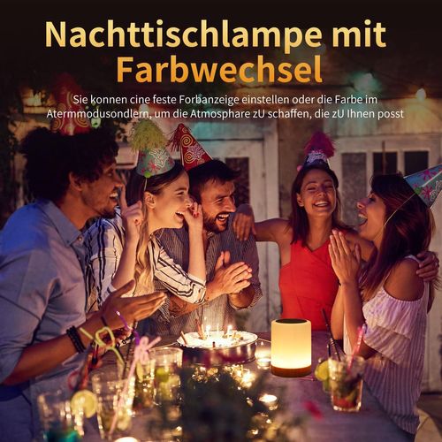 Lampe Tactile LED Pour Chambre à Coucher, Salon - Lampe De Chevet Avec Capteur - Port De Charge USB