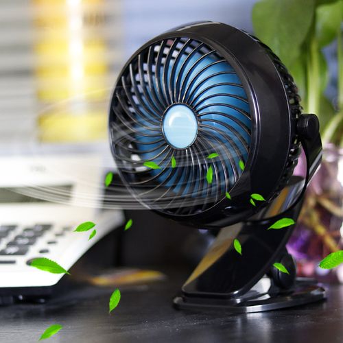 à Clip Petit Ventilateur Portable à Emporter Ventilateur à Clip De Bureau Pour Dortoir Noir
