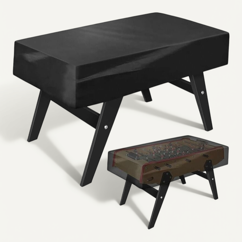 Couverture De Table De Baby-Foot Étanche Et Pliable ERYUE – Protection Anti-Poussière Noire En Polyéthylène