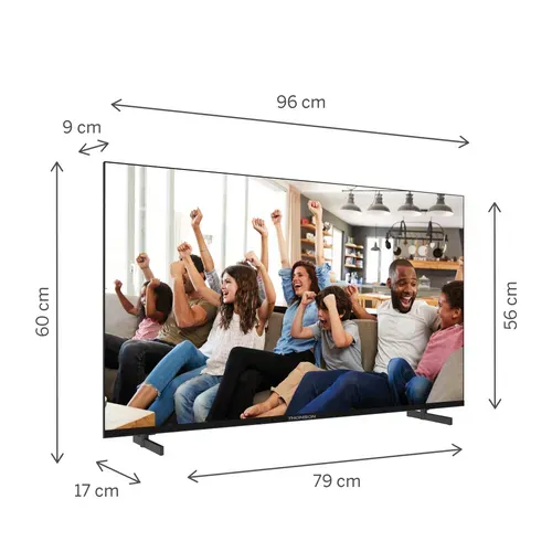 Téléviseur LED 43" (109 Cm) 4k Uhd LED Google TV