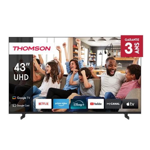 Téléviseur LED 43" (109 Cm) 4k Uhd LED Google TV