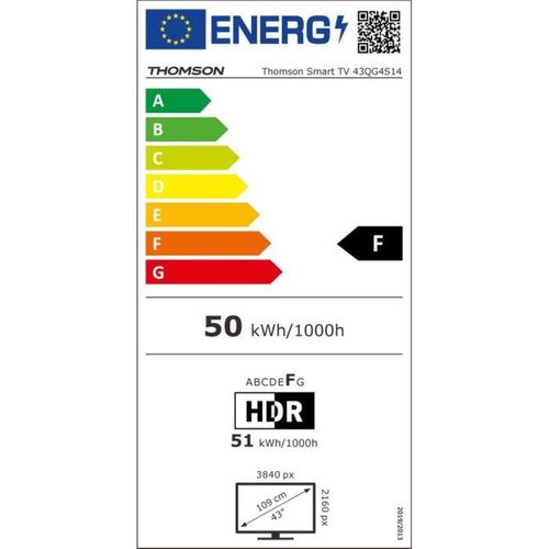 43qg4s14 - TV Qled 43 (109 Cm) - 4k 3840x2160 - Hdr 10 - Google TV - 2xhdmi 2.1 + 2xhdmi 2.0