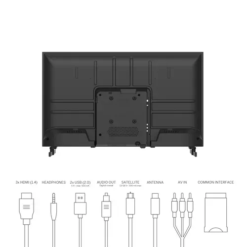 Téléviseur HD 32'' 81 cm THOMSON 32HD2S13 vue accessoires