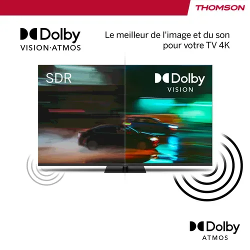 Téléviseur 4K UHD 65'' 165 cm THOMSON 65UG5C14