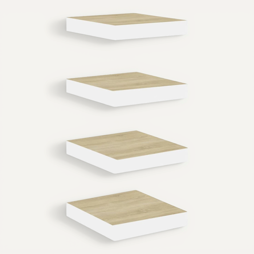 Étagères Flottantes En Bois De Paulownia - Lot De 4, 40 Cm, Style Rustique, Charge Max 10 Kg, Facile à Installer - 6