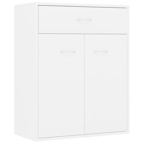 Buffet - Bahut - Meuble De Rangement Blanc 60x30x75 Cm Bois D'ingénierie