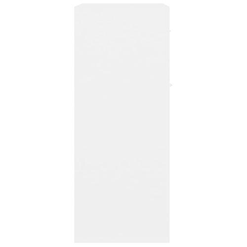 Buffet - Bahut - Meuble De Rangement Blanc 60x30x75 Cm Bois D'ingénierie