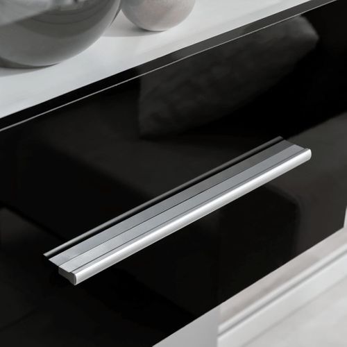 Meuble TV Mural - Mur TV - Meuble De Rangement 5 Pièces Avec Éclairage LED Noir TV559