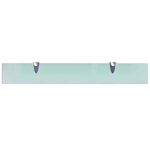 Étagère Murale Verre Trempé 60x10cm - Étagère Flottante Transparente 8mm Portée 10kg Déco Moderne