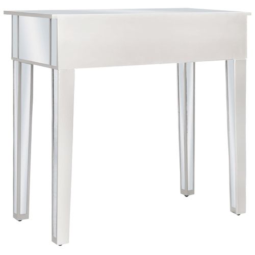 Coiffeuse - Table De Maquillage Miroir Avec Tabouret Mdf Et Verre