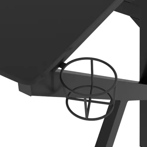Bureau Gaming - Table De Jeu - Bureau Gamer Avec Pieds En Forme De K Noir 110x60x75 Cm