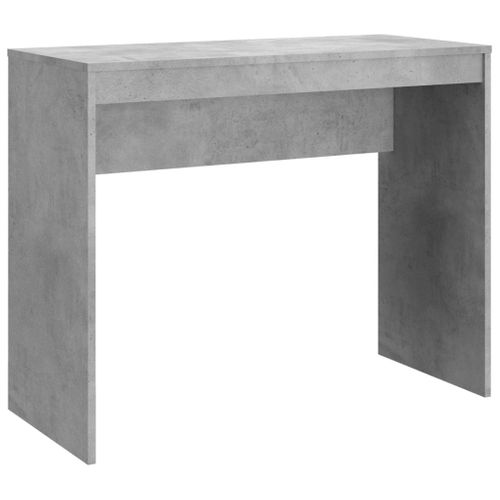Bureau Informatique - Bureau D'ordinateur - Table D'étude Gris Béton 90x40x72 Cm Bois D'ingénierie