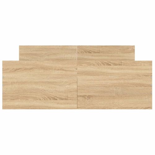 Lit Double - Lit Adulte - Cadre De Lit Tête De Lit Et Pied De Lit Chêne Sonoma 120x190 Cm