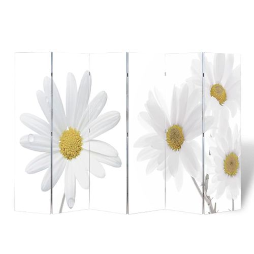Paravent - Cloison De Séparation Pliable 217x170 Cm Fleur