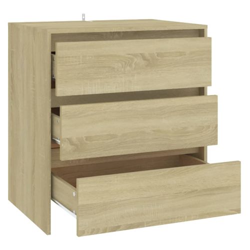 Commode - Meuble De Rangement Chêne Sonoma 70x41x75 Cm Bois D'ingénierie
