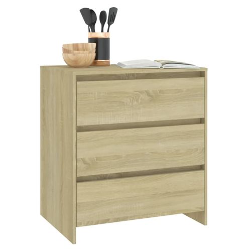 Commode - Meuble De Rangement Chêne Sonoma 70x41x75 Cm Bois D'ingénierie