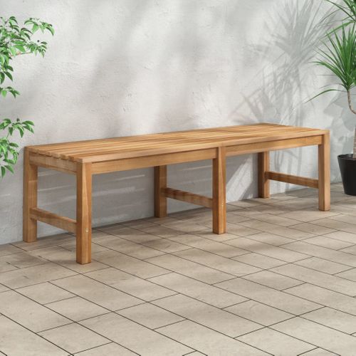 Banc De Jardin - Banc Extérieur - Banquette 150 Cm Bois De Teck Massif