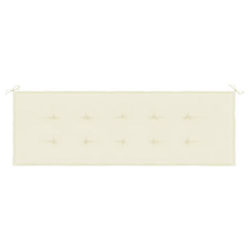 Coussin De Banc De Jardin - Coussin De Siège Crème 150x50x3 Cm Tissu Oxford