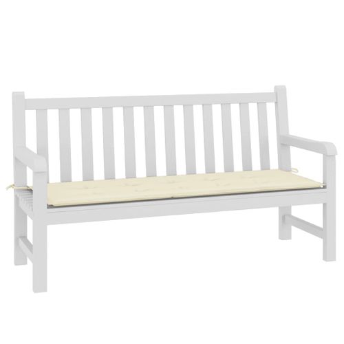 Coussin De Banc De Jardin - Coussin De Siège Crème 150x50x3 Cm Tissu Oxford