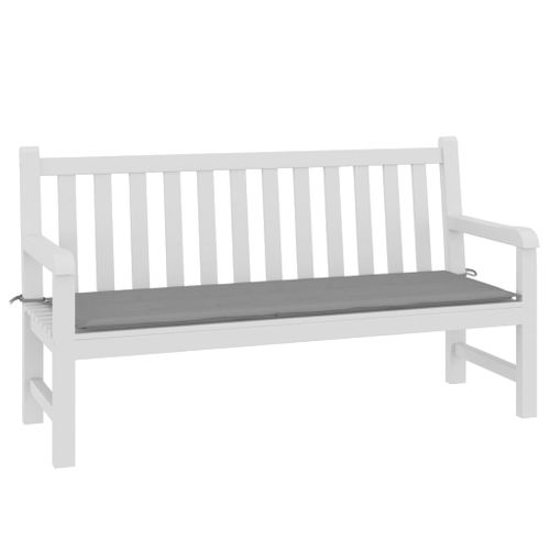 Coussin De Banc De Jardin - Coussin De Siège Gris 150x50x3 Cm Tissu Oxford