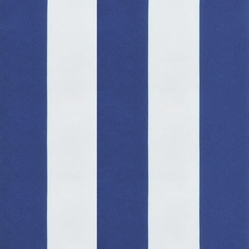 Lot De 2 Coussins De Banc De Jardin - Coussins De Siège Rayures Bleues Et Blanches