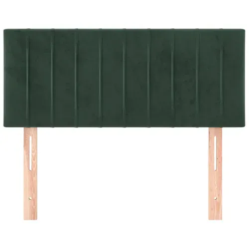 Tête De Lit - Armoire De Tête De Lit Vert Foncé 90x5x78/88 Cm Velours