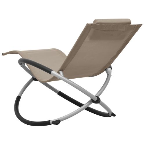 Roba Double Chaise Longue Enfants Little Stars Avec Coussins Déhoussables - Porte Gobelet Et Pare-Soleil - Bois Gris